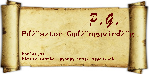 Pásztor Gyöngyvirág névjegykártya